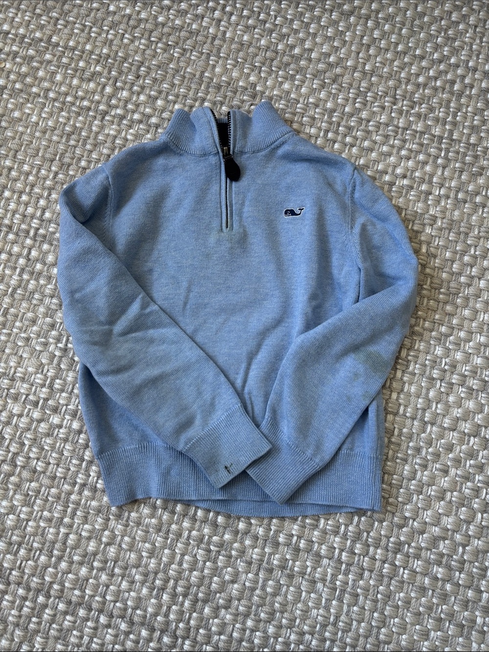 Vineyard Vines Light Blue Kids Half-Zip Pullover